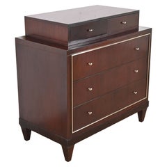 Barbara Barry for Baker Furniture Modern Regency Dark Mahogany Chest of Drawers