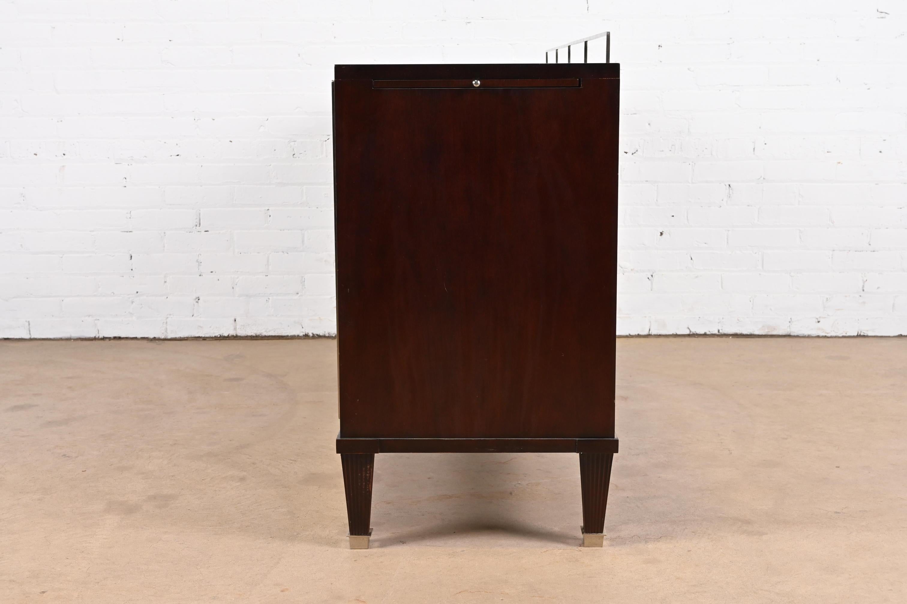 Barbara Barry for Baker Furniture Modern Regency Mahogany Sideboard Credenza 10