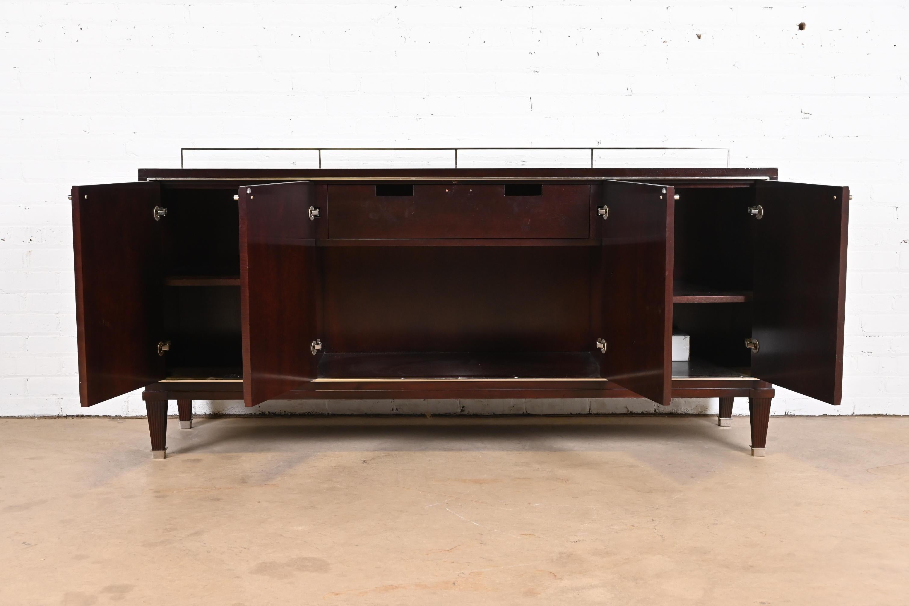 Barbara Barry for Baker Furniture Modern Regency Mahogany Sideboard Credenza 2