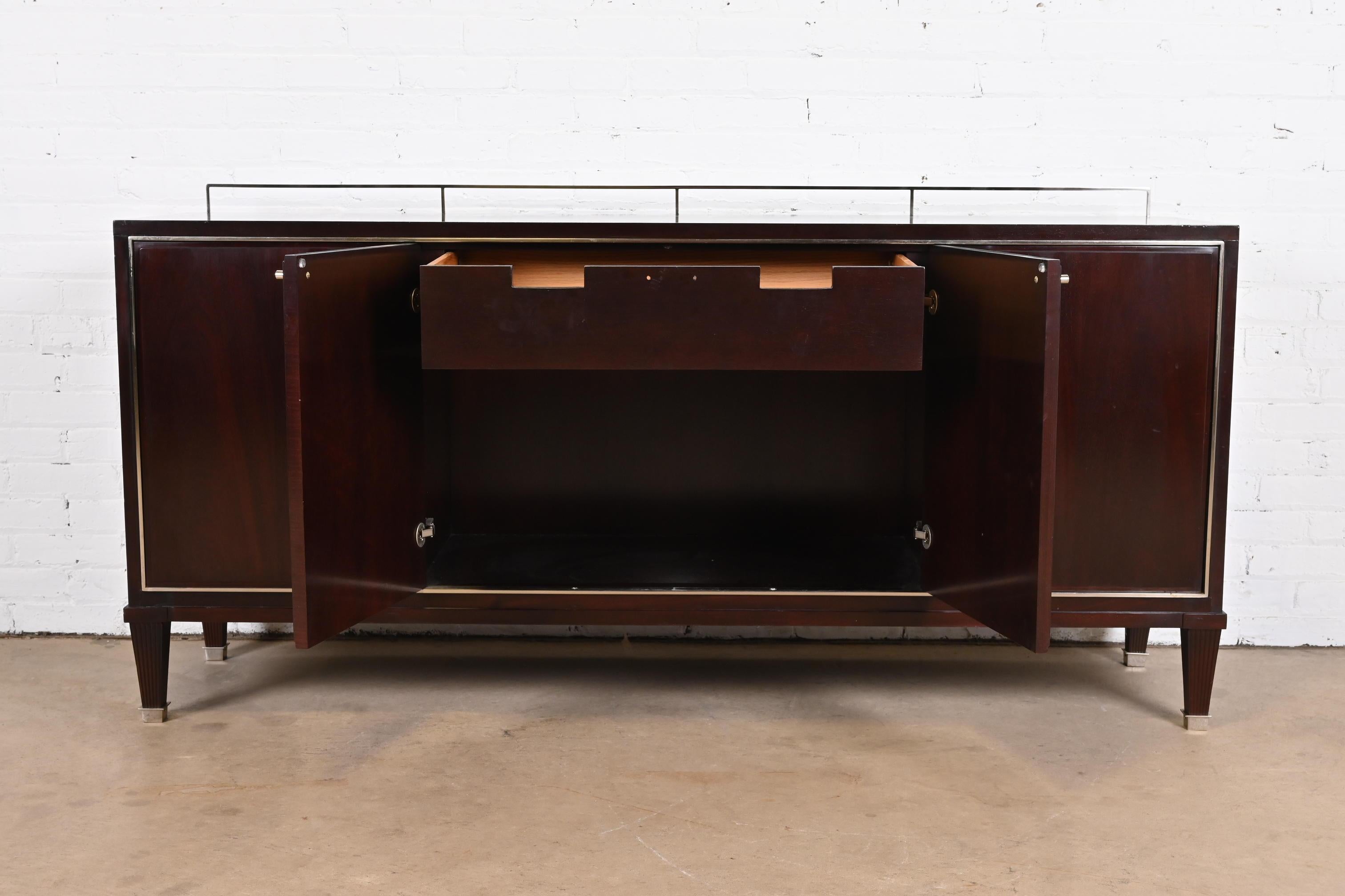 Barbara Barry for Baker Furniture Modern Regency Mahogany Sideboard Credenza 3