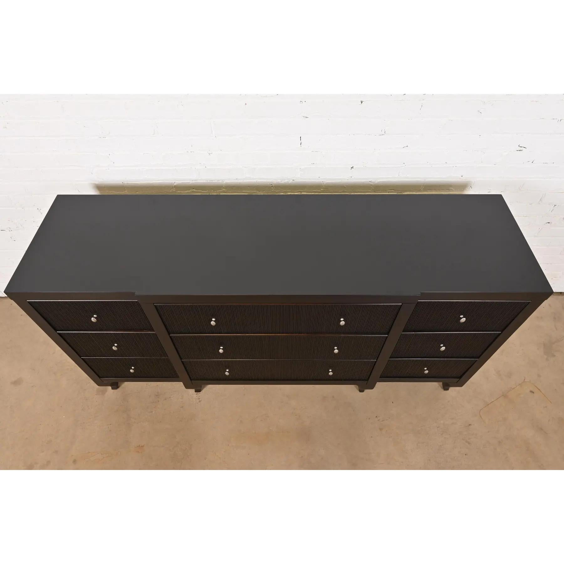 Barbara Barry for Baker Furniture Modern Sark Mahogany Dresser, Refinished For Sale 4