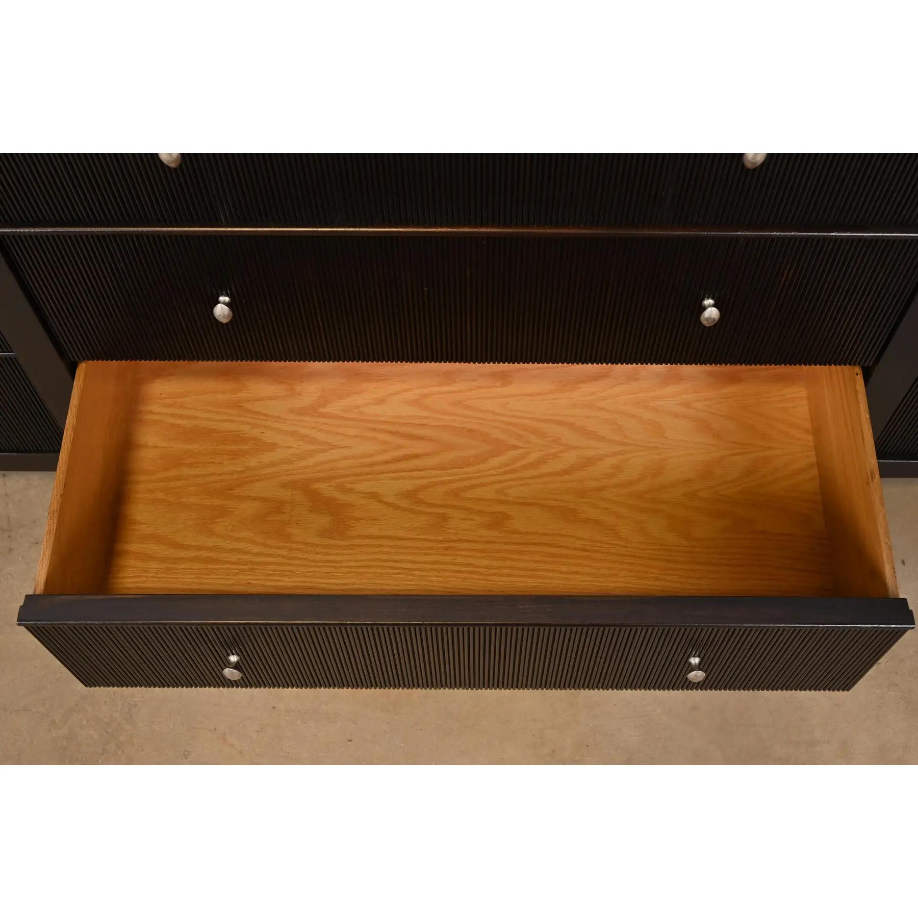 Barbara Barry for Baker Furniture Modern Sark Mahogany Dresser, Refinished For Sale 1