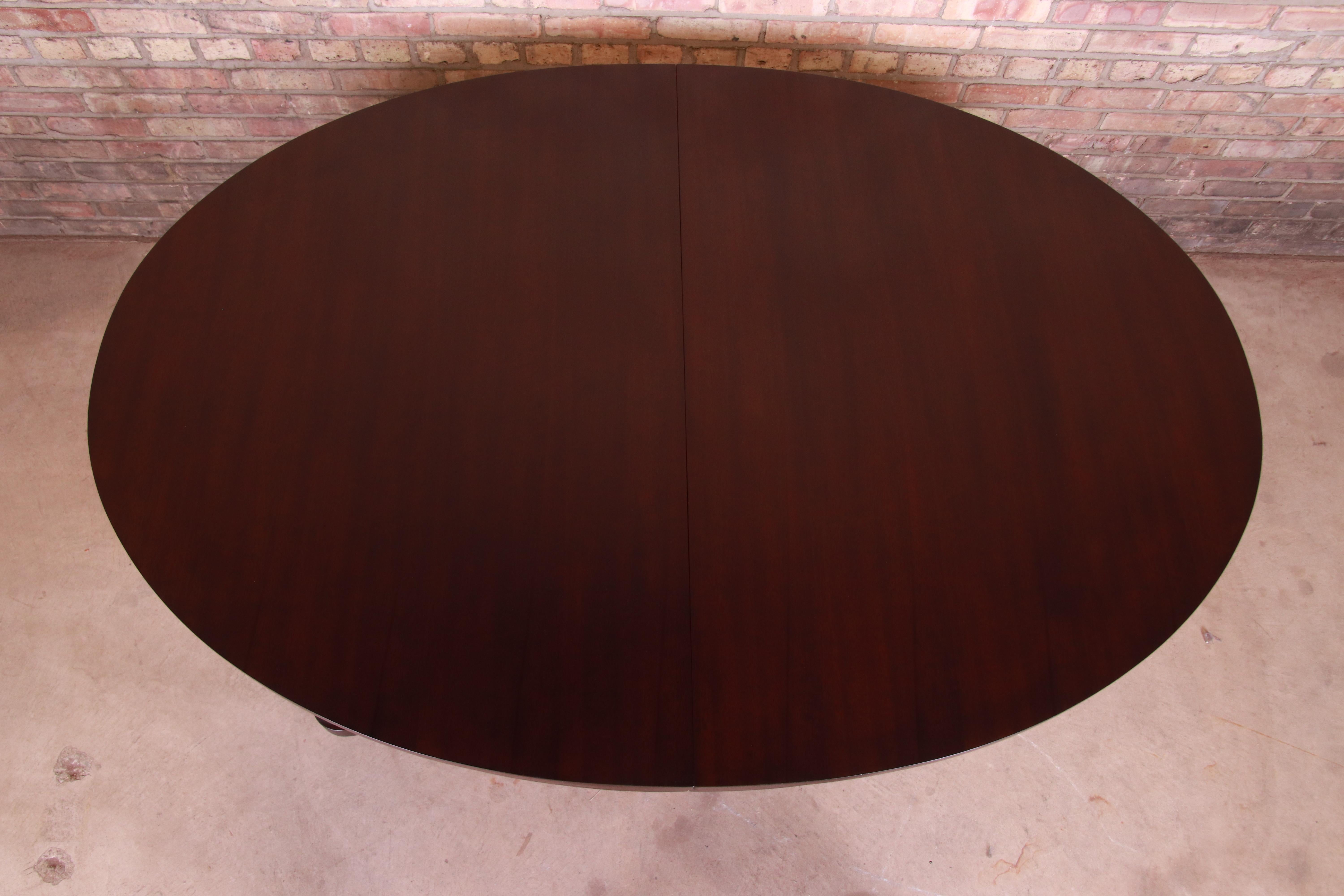 Barbara Barry for Baker Furniture Neoclassical Mahogany Dining Table, Refinished 9