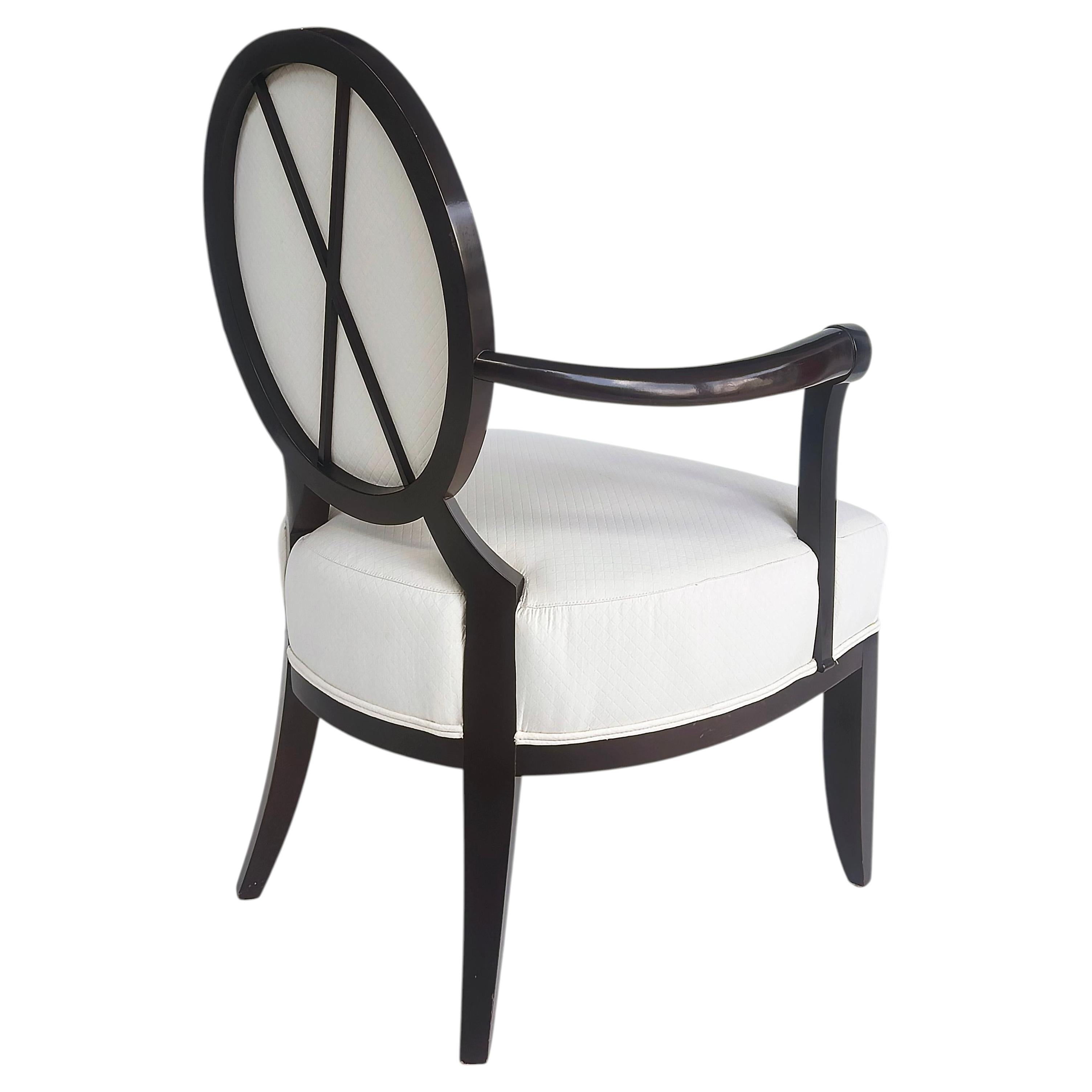 Barbara Barry for Baker Furniture Oval X-Back Club Chair