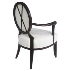 Barbara Barry for Baker Furniture Oval X-Back Club Chair