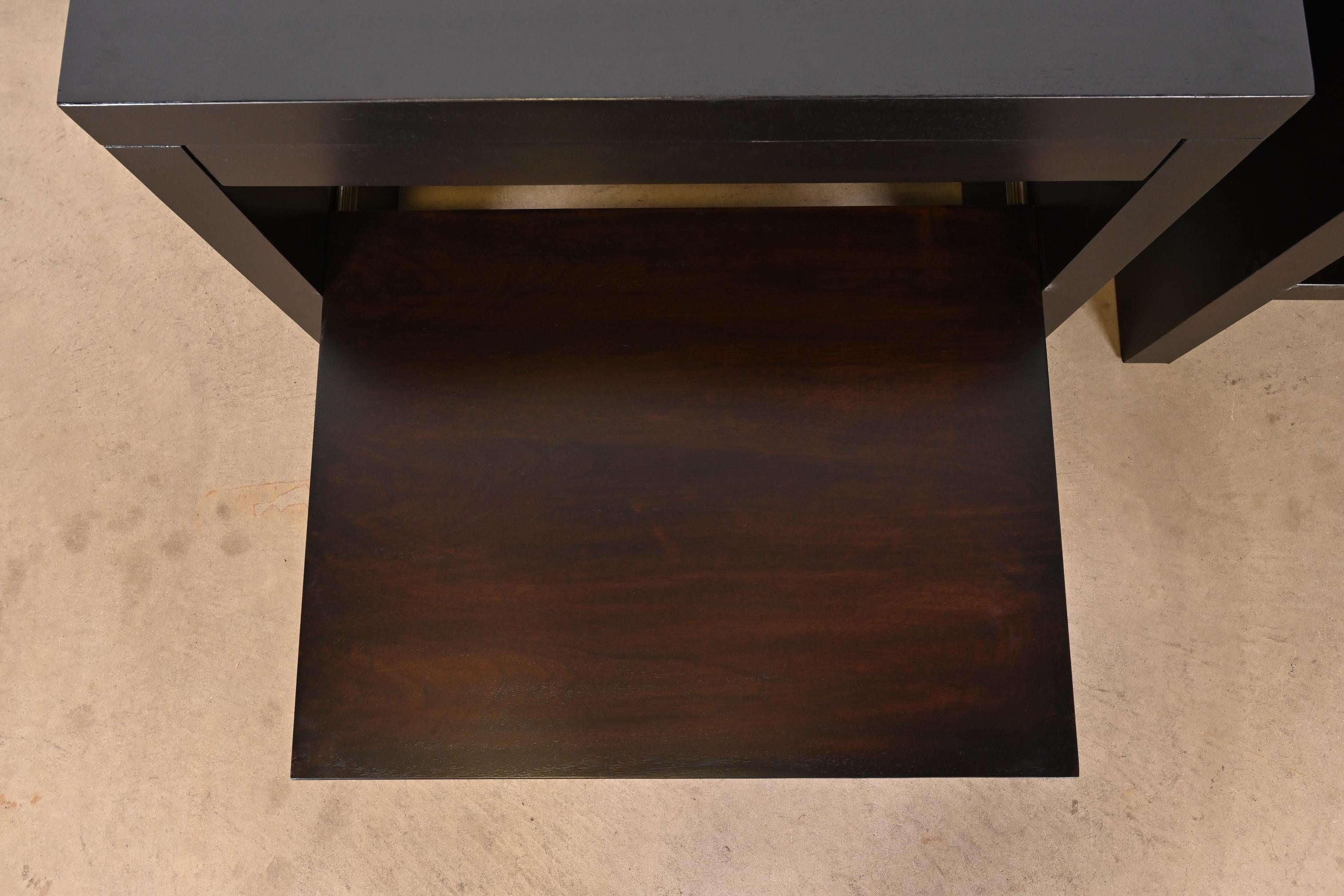 Barbara Barry for Baker Furniture Oversized Mahogany Nightstands, Refinished 2