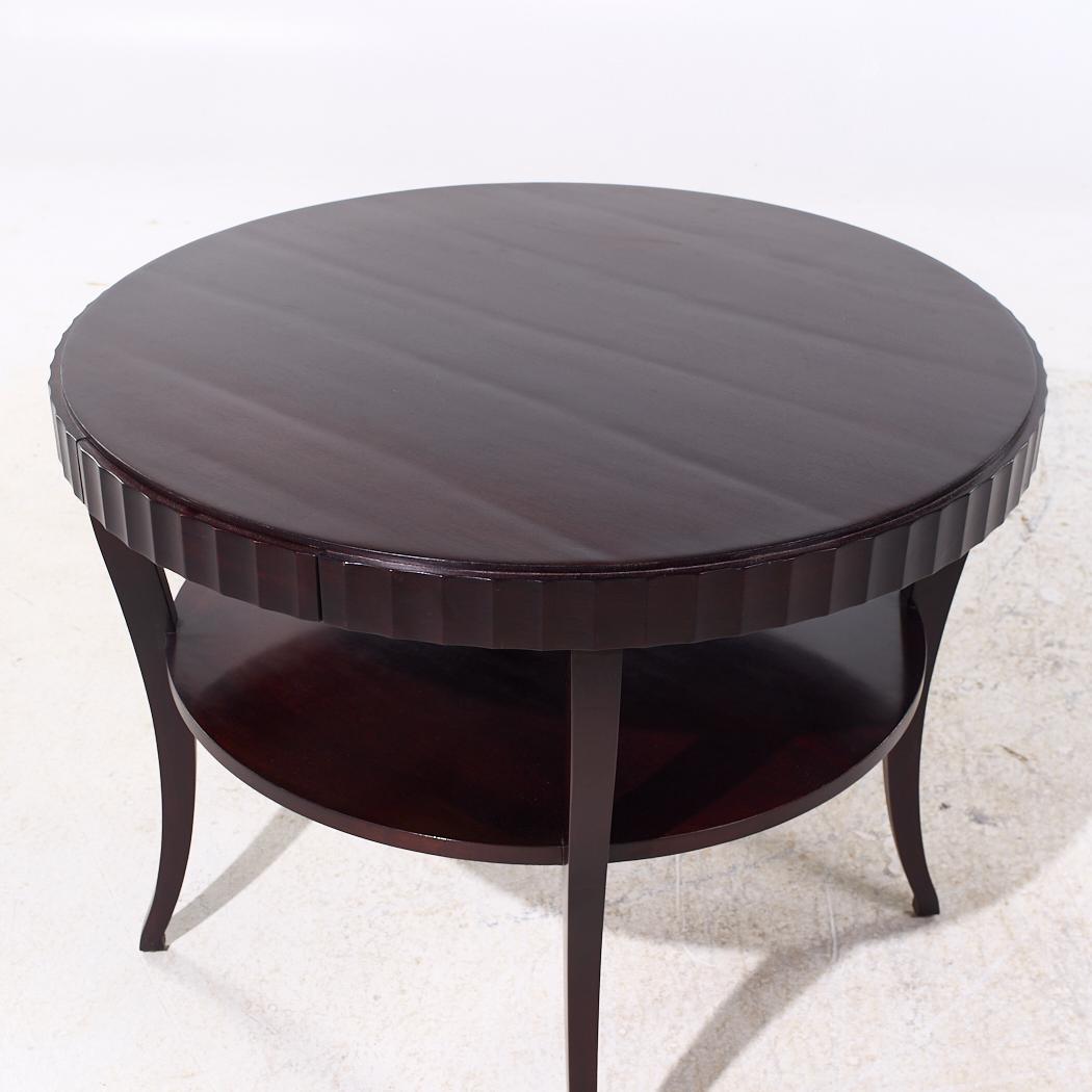 Barbara Barry para Baker Furniture Mesa consola redonda de caoba Siglo XXI y contemporáneo en venta