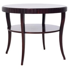 Barbara Barry for Baker Furniture Round Mahogany Console Table