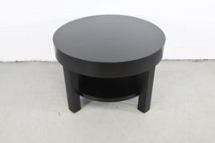 Barbara Barry for Baker Furniture Round Oak Coffee Table