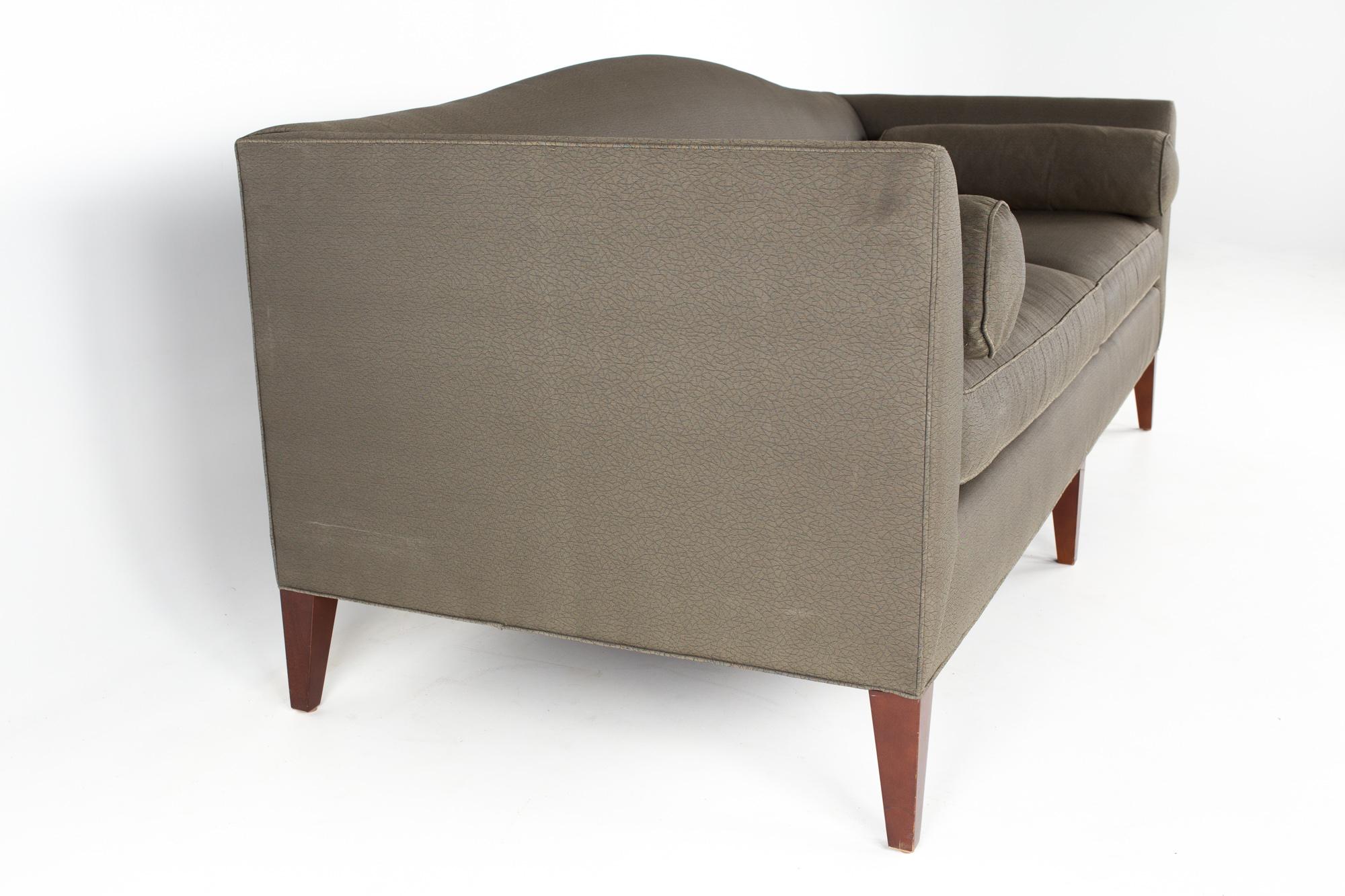 Modern Barbara Barry for Baker Grey 2 Seat Sofa Daybed