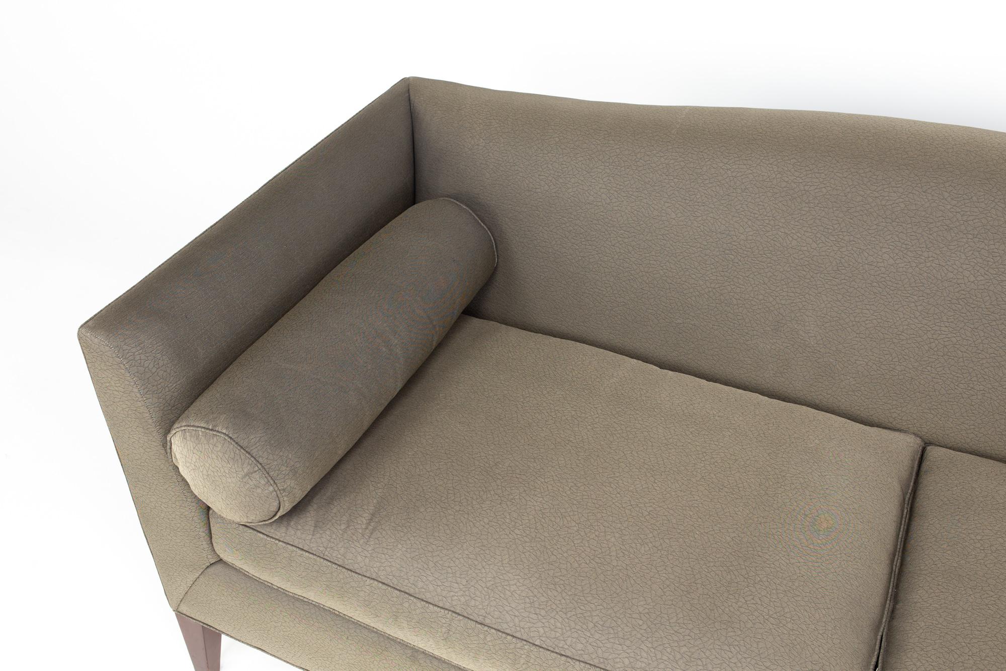 Barbara Barry for Baker Grey 2 Seat Sofa Daybed In Good Condition In Countryside, IL