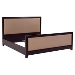 Barbara Barry for Baker Leather and Mahogany King Bed