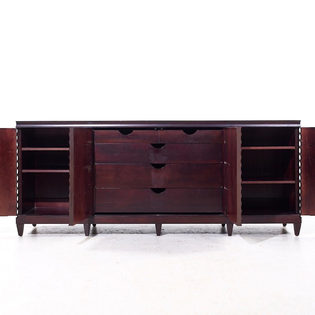 Barbara Barry for Baker Mahogany Fluted Sideboard Credenza For Sale 1