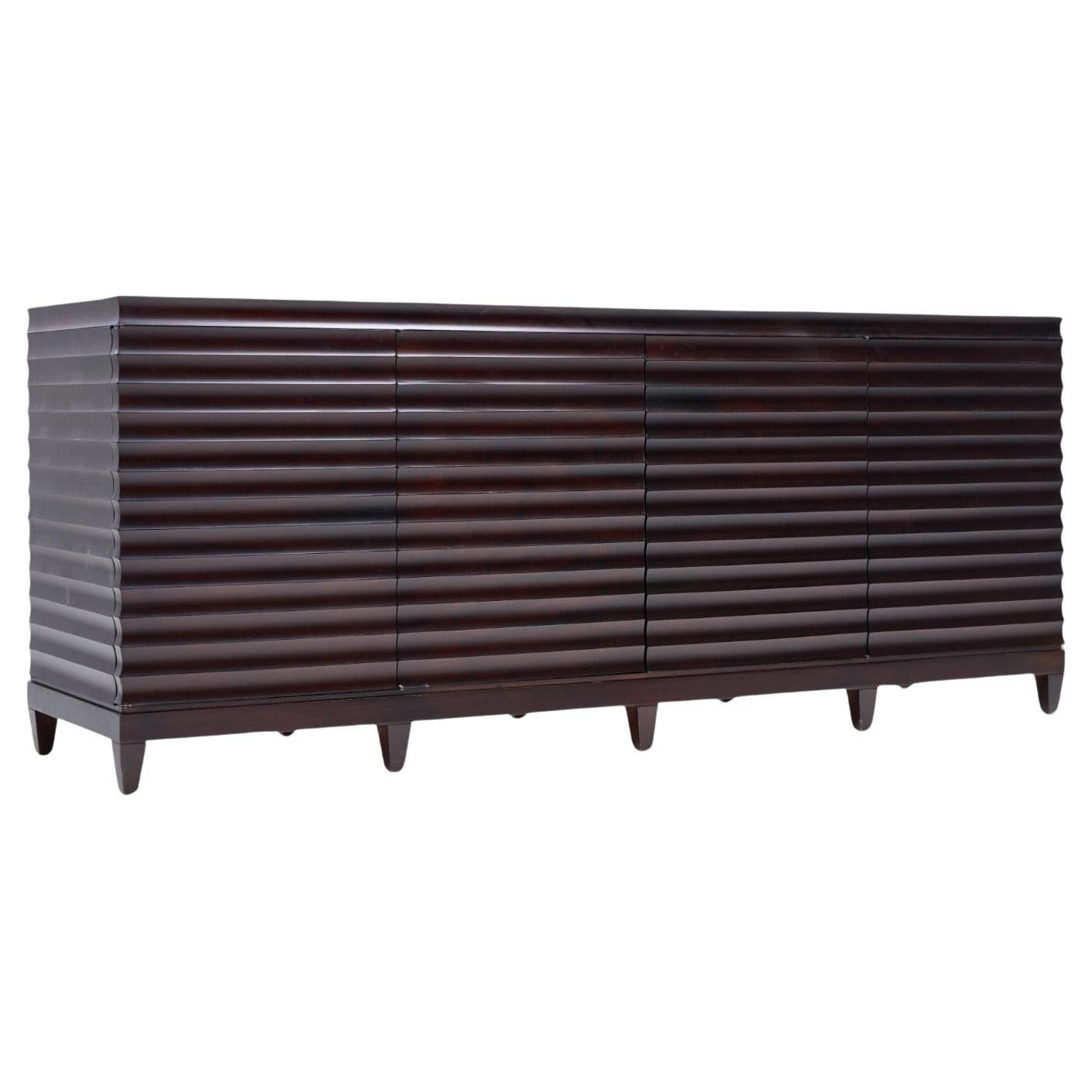 Barbara Barry for Baker Mahogany Fluted Sideboard Credenza im Angebot