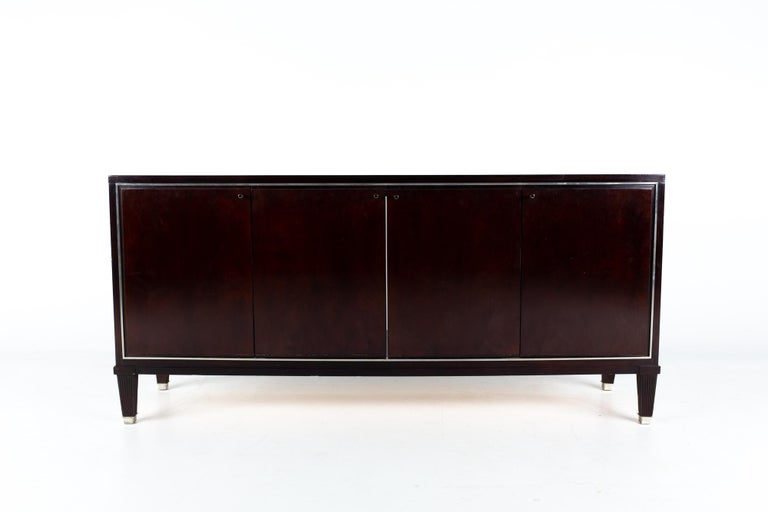 Modern Barbara Barry for Baker Mahogany Sideboard Buffet Credenza For Sale