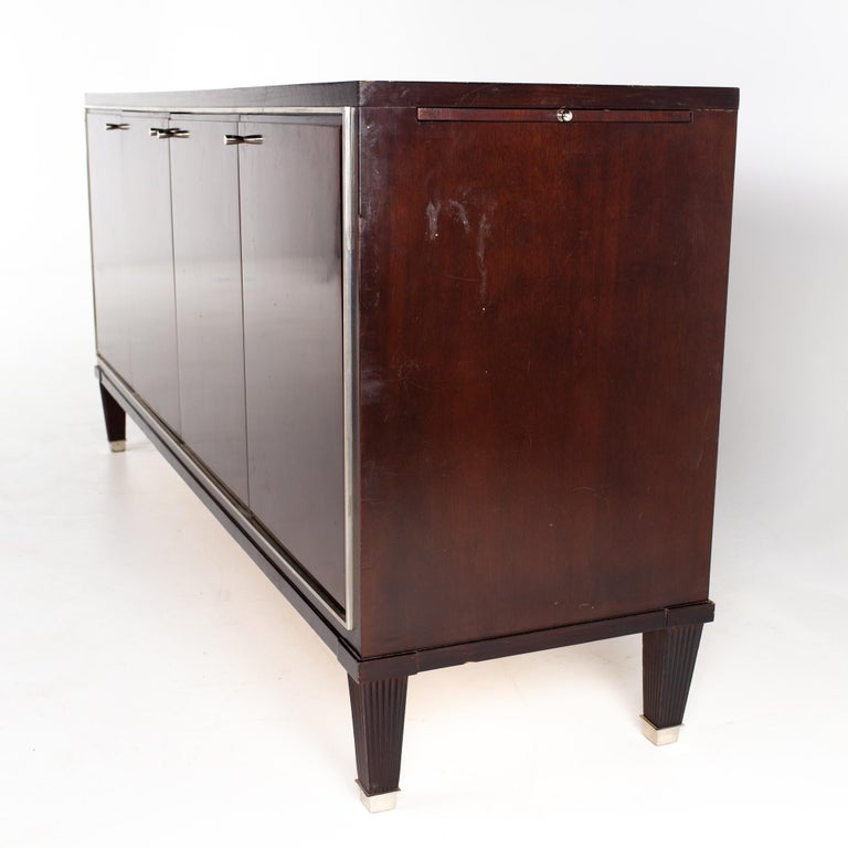 Barbara Barry for Baker Mahogany Sideboard Buffet Credenza In Good Condition For Sale In Countryside, IL