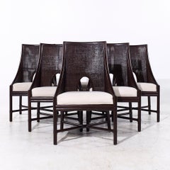 Barbara Barry for Baker McGuire Tobacco Cane Dining Chairs - Set of 6