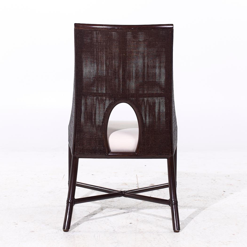 Barbara Barry per Baker McGuire Sedie da pranzo in canna da tabacco - Set di 6 in vendita 1