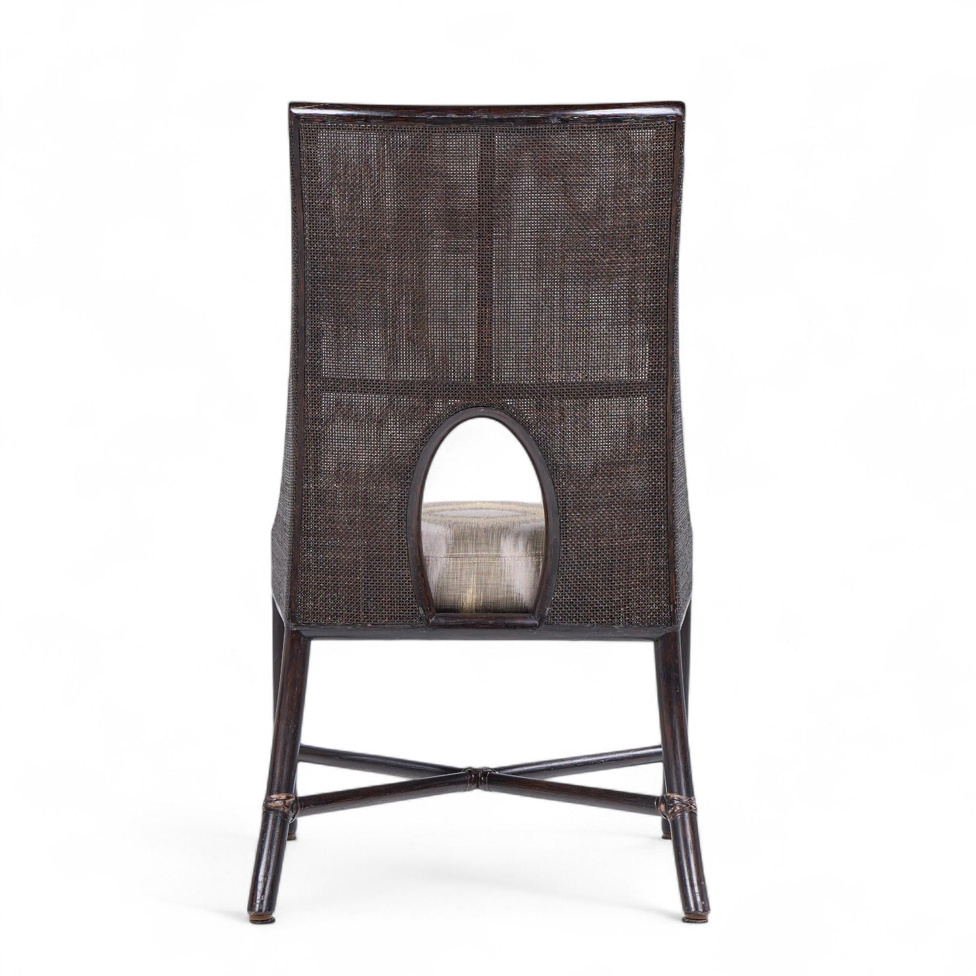 Barbara Barry for Baker McGuire Tobacco Cane Dining Chairs - Set of 6 For Sale 1