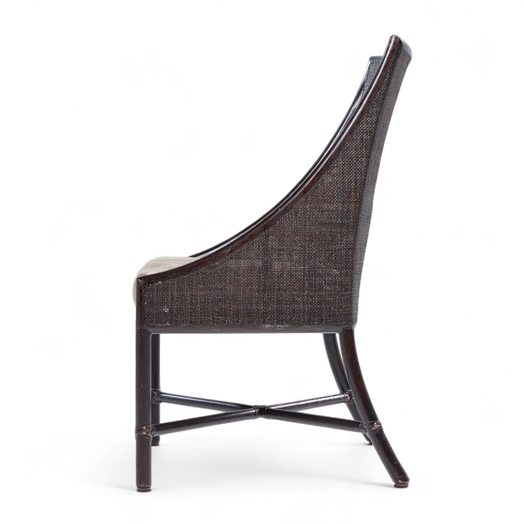 Barbara Barry for Baker McGuire Tobacco Cane Dining Chairs - Set of 6 For Sale 2