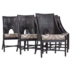 Barbara Barry for Baker McGuire Tobacco Cane Dining Chairs - Set of 6