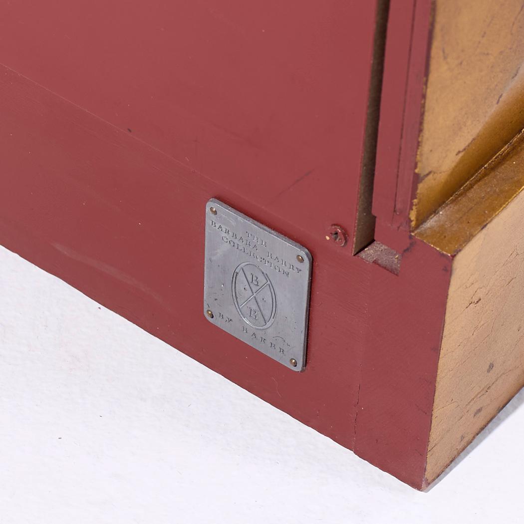 Barbara Barry per Baker Credenza di metà secolo in foglia d'oro diamantata in vendita 2