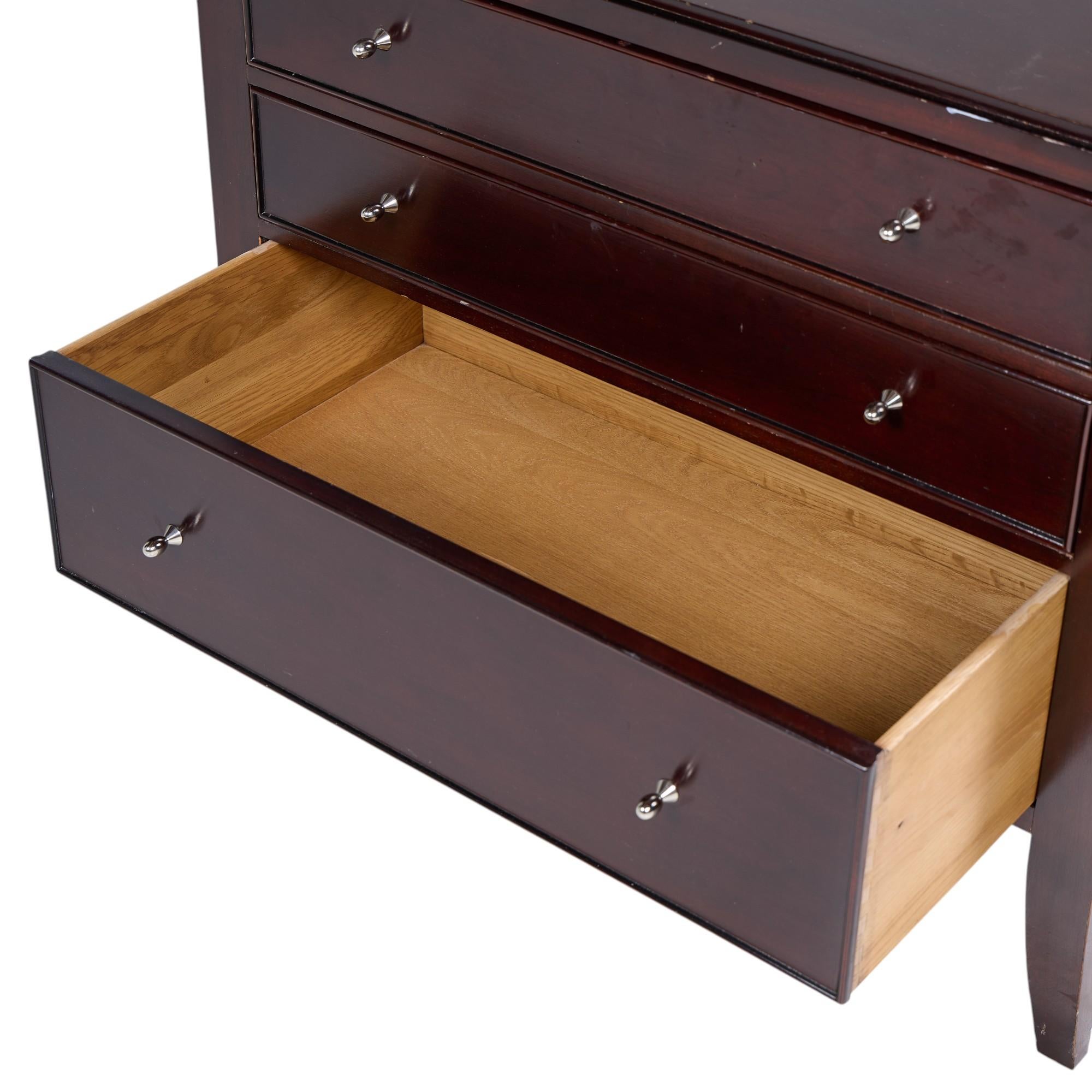 Barbara Barry for Baker Mahogany Commode Nightstand End Table - Pair For Sale 4