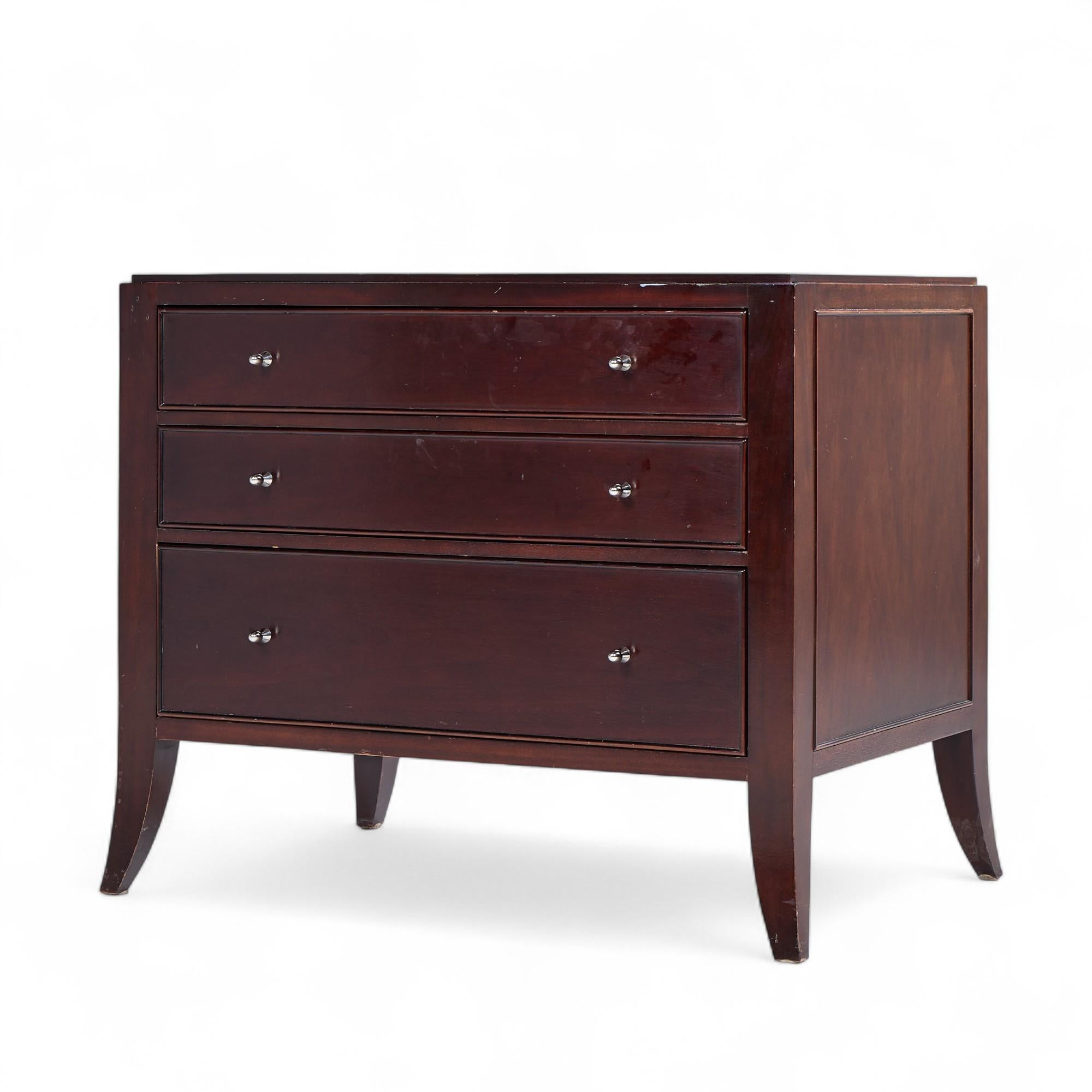 Barbara Barry for Baker Mahogany Commode Nightstand End Table - Pair For Sale 2