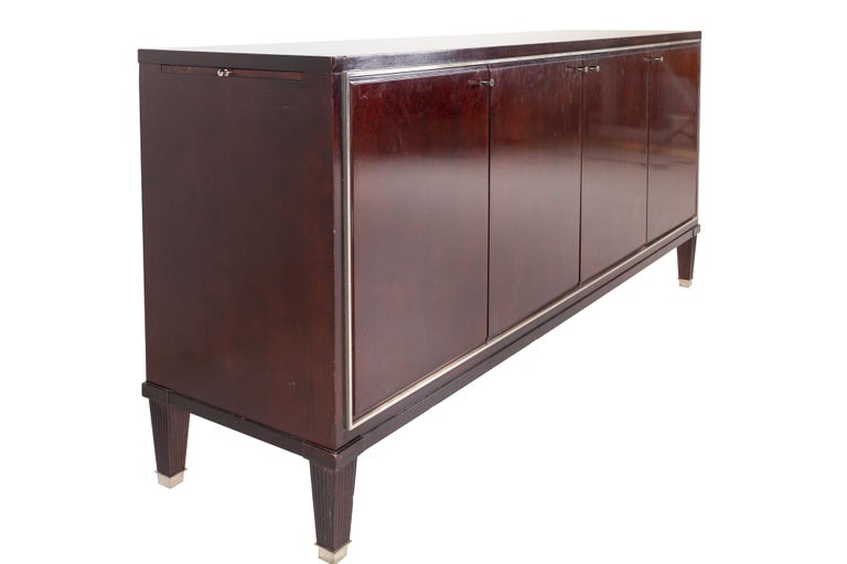 American Barbara Barry for Baker Mid Century Mahogany Sideboard Buffet Credenza For Sale