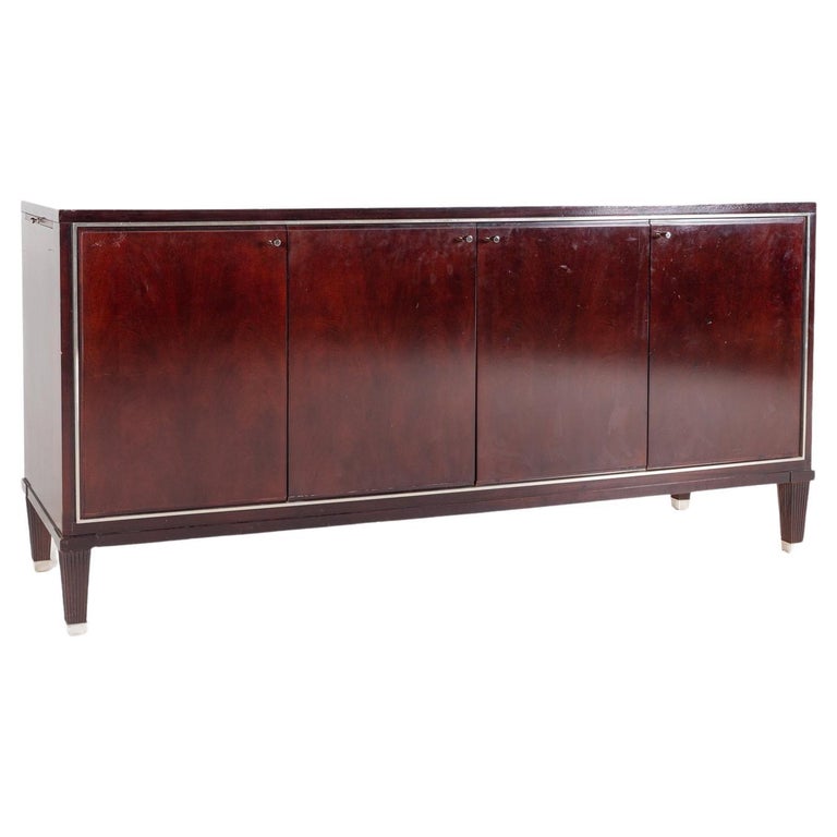 Barbara Barry for Baker Mid Century Mahogany Sideboard Buffet Credenza For Sale