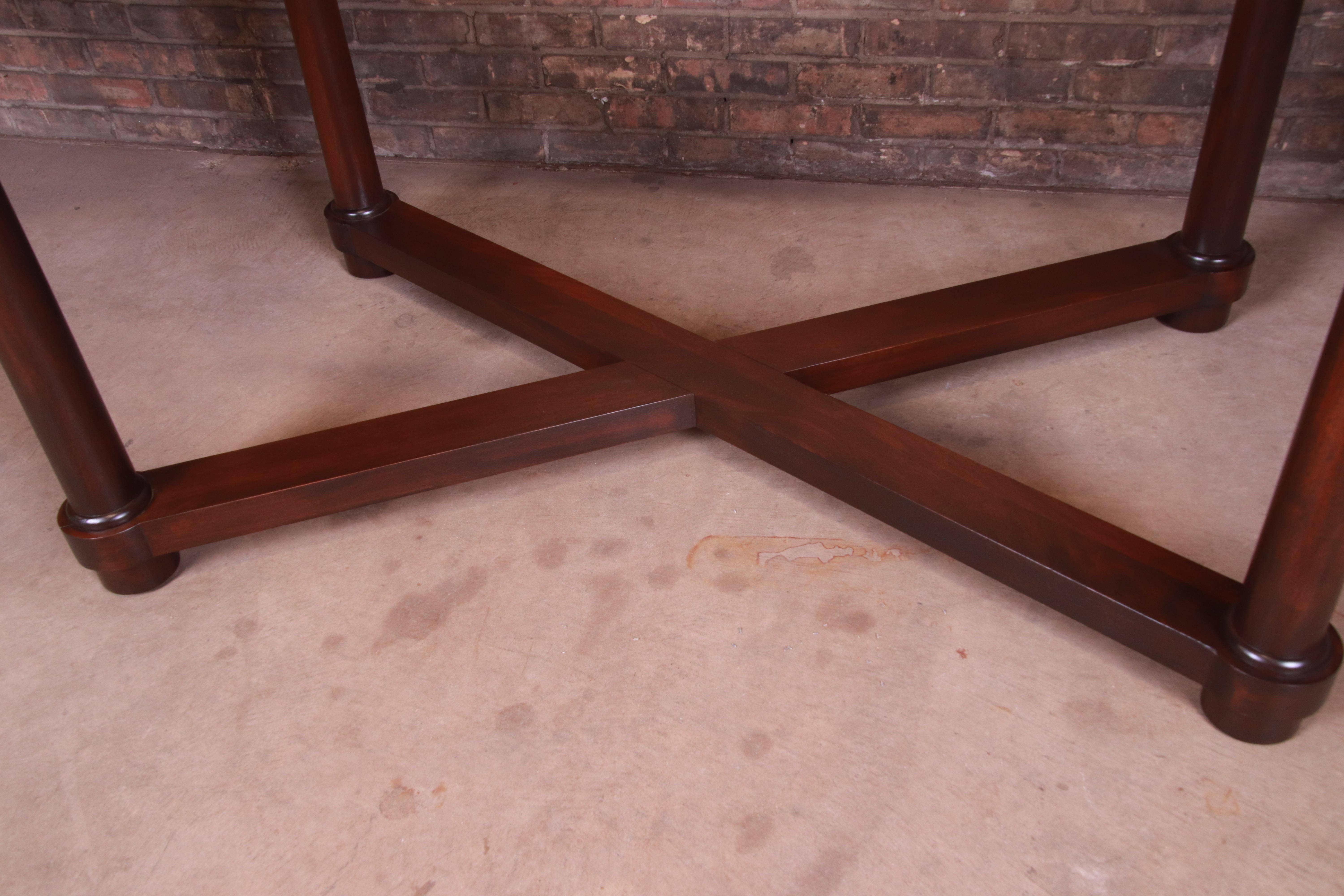 Barbara Barry for Baker Modern Mahogany Extension Dining Table, Newly Refinished 8