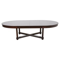 Barbara Barry para Baker Mesa de comedor moderna neoclásica de caoba, repintada