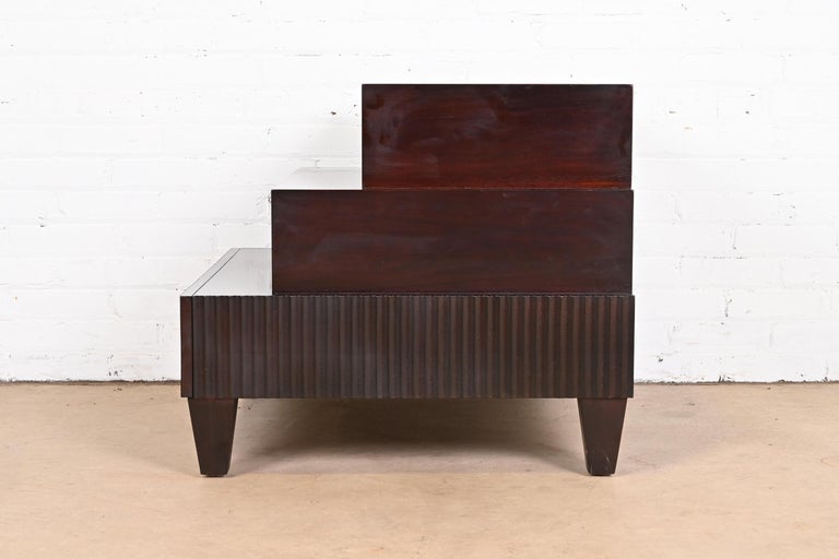 Barbara Barry for Baker Modern Regency Dark Mahogany Three-Tier Side ...