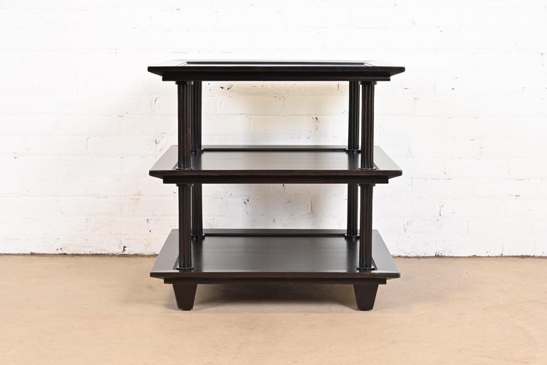 Barbara Barry for Baker Modern Regency Mahogany Three-Tier Occasional ...