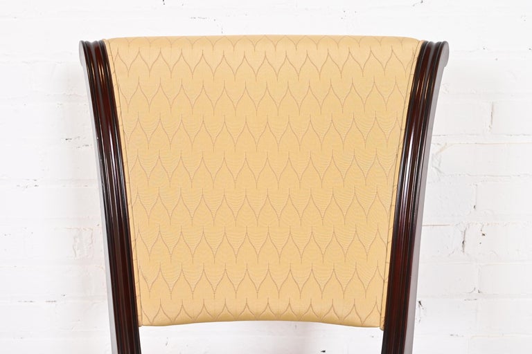 Barbara Barry for Baker Modern Regency Style Mahogany Dining Chairs