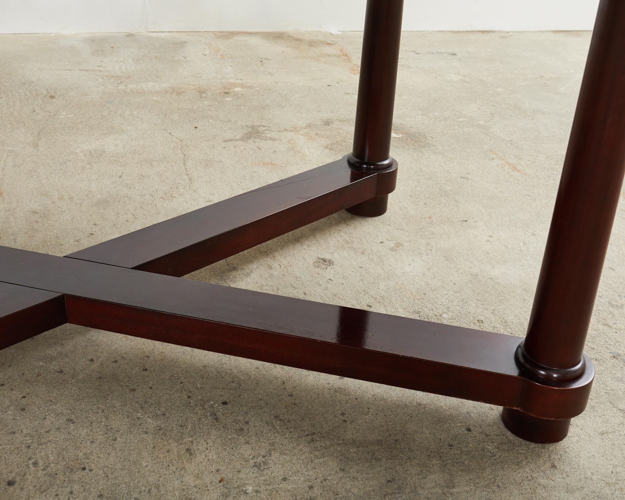 Barbara Barry for Baker Neoclassical Mahogany Extending Dining Table 3