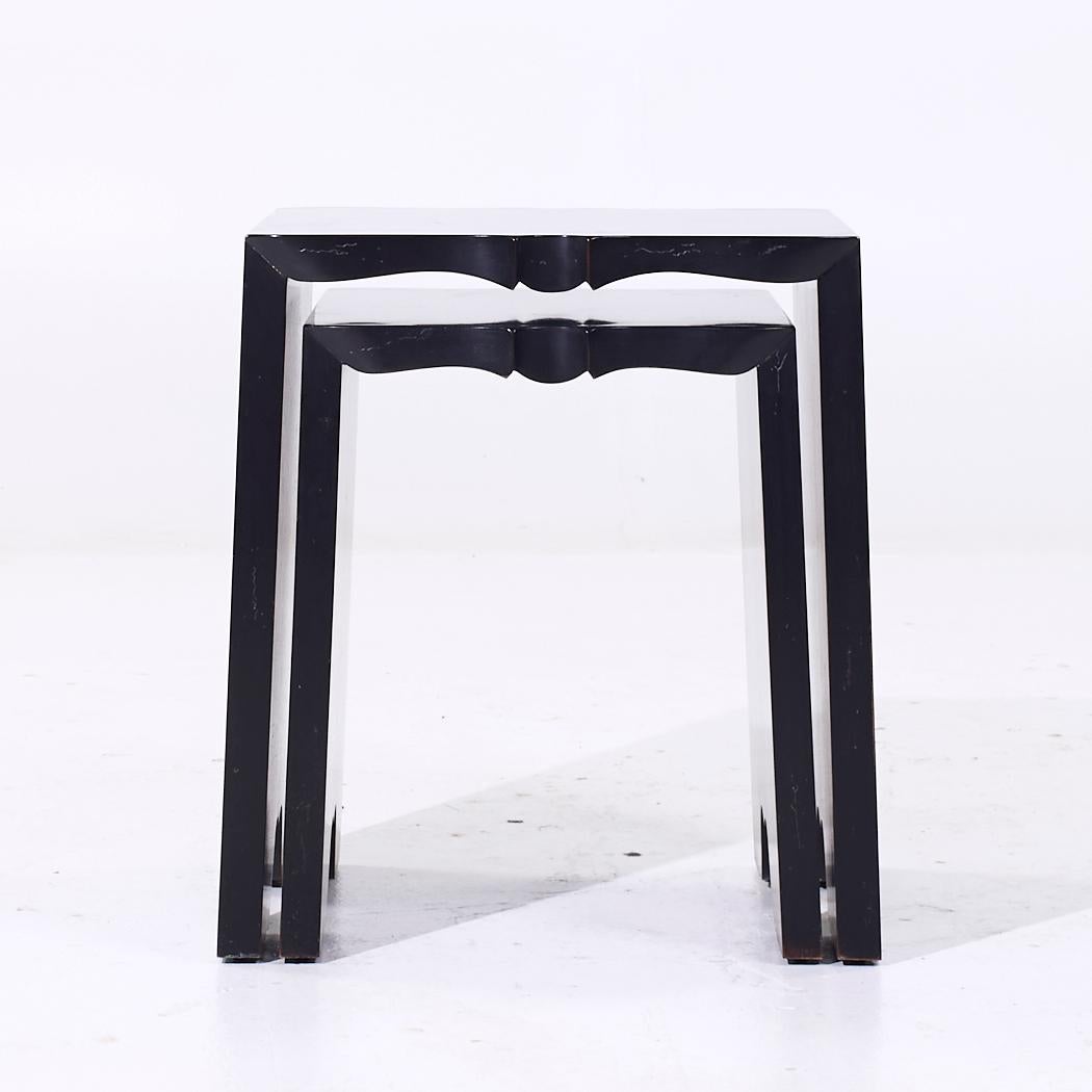 Wood Barbara Barry for Baker Nesting Tables For Sale