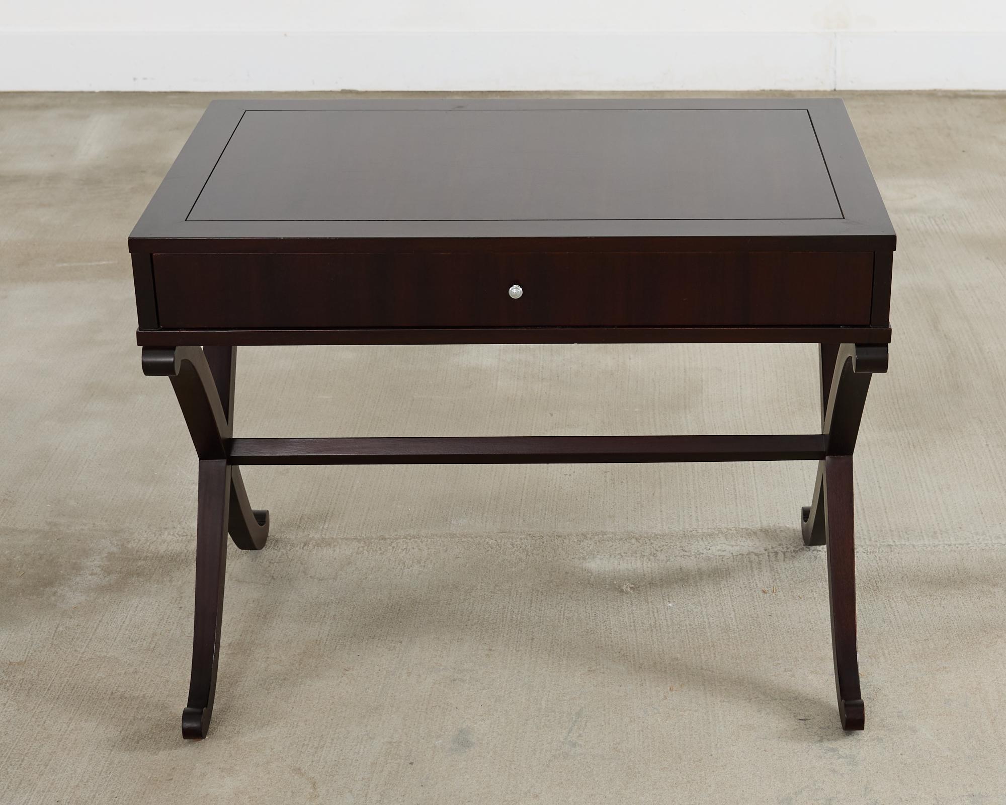 Hand-Crafted Barbara Barry for Baker Regency Style Mahogany Nightstand For Sale