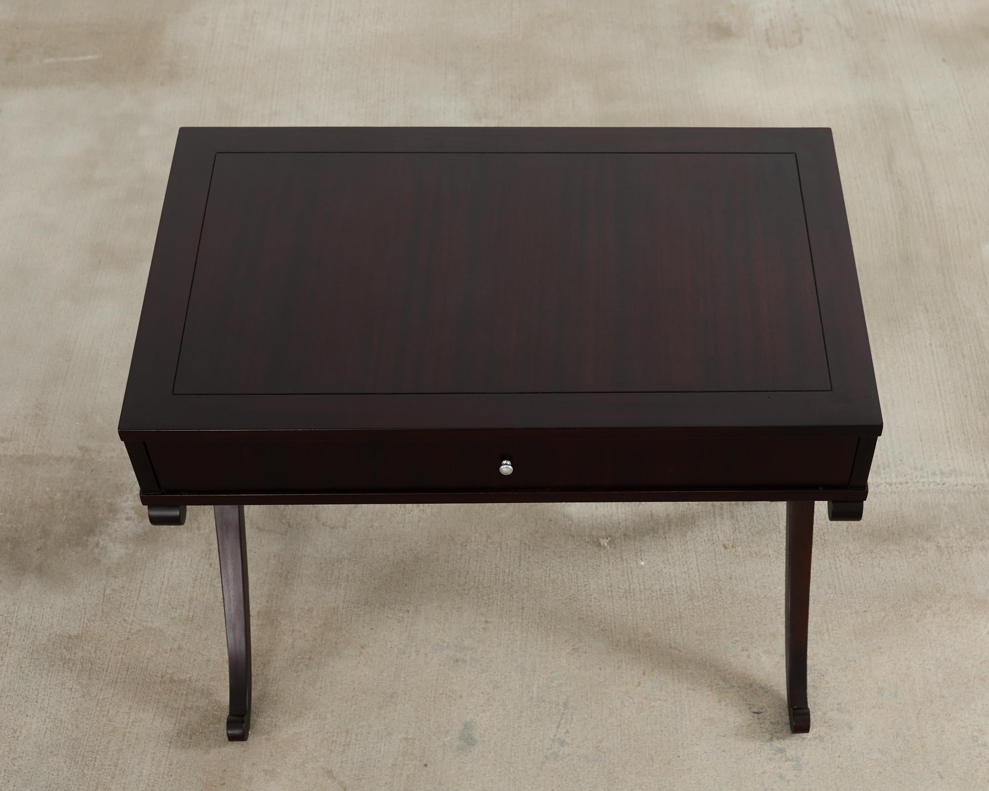 20th Century Barbara Barry for Baker Regency Style Mahogany Nightstand For Sale
