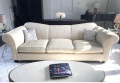 Barbara Barry for Baker Rounded Arm Modern Sofa Curved-Back Down-Cushioned 2016