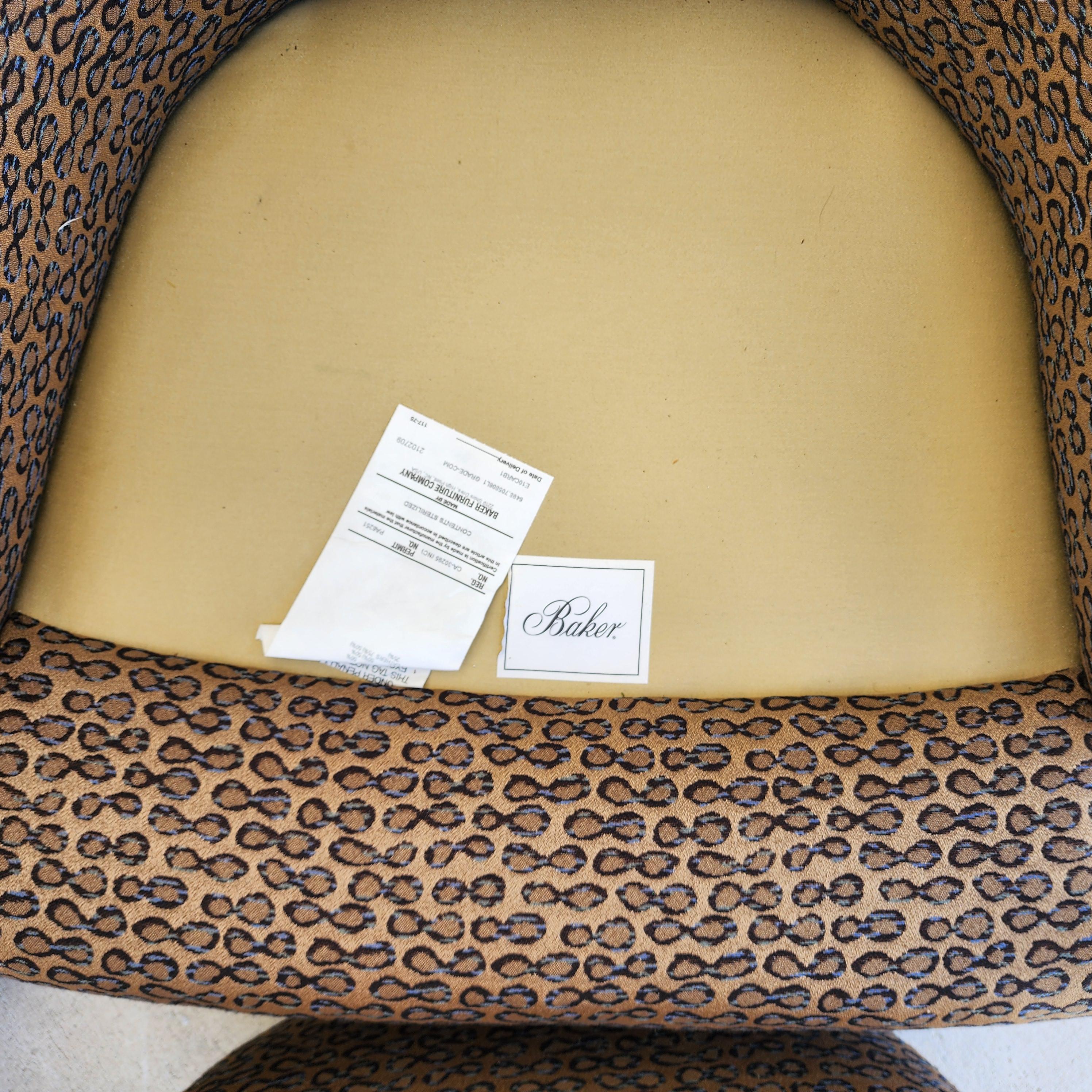 Barbara Barry for Baker Salon Club Chairs & Ottoman 7