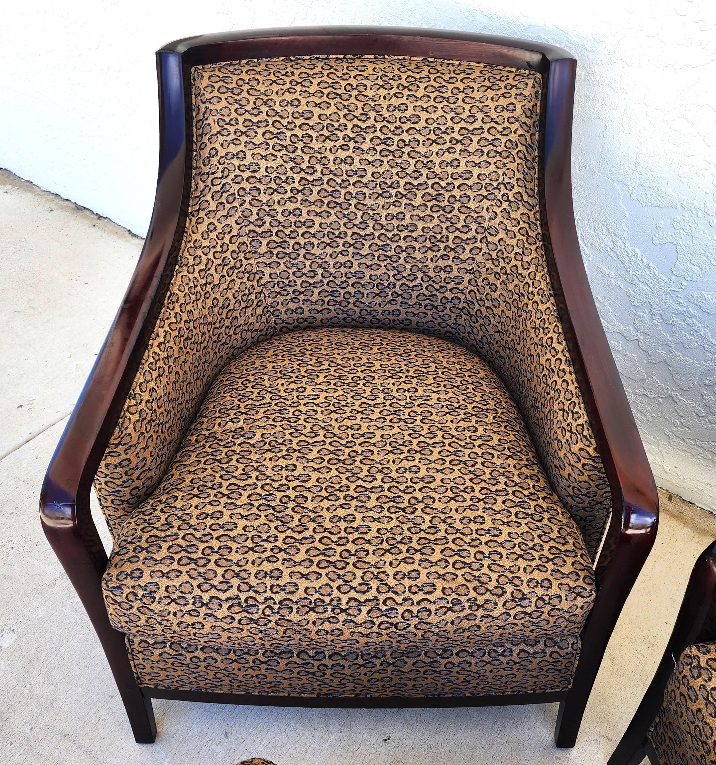 Barbara Barry for Baker Salon Club Chairs & Ottoman 2