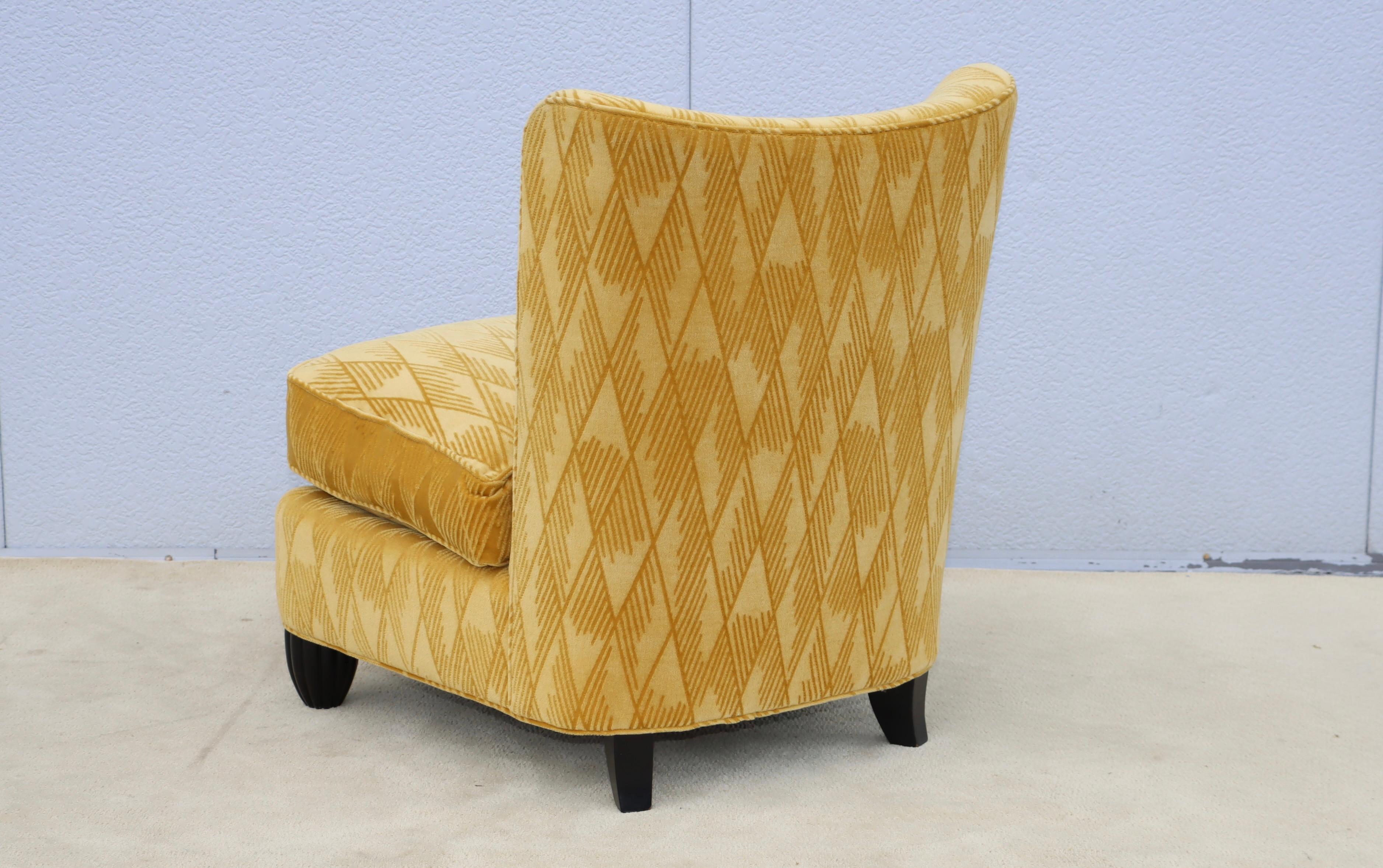 Barbara Barry For Baker Slipper Chairs In Mohair Fabric For Sale 25