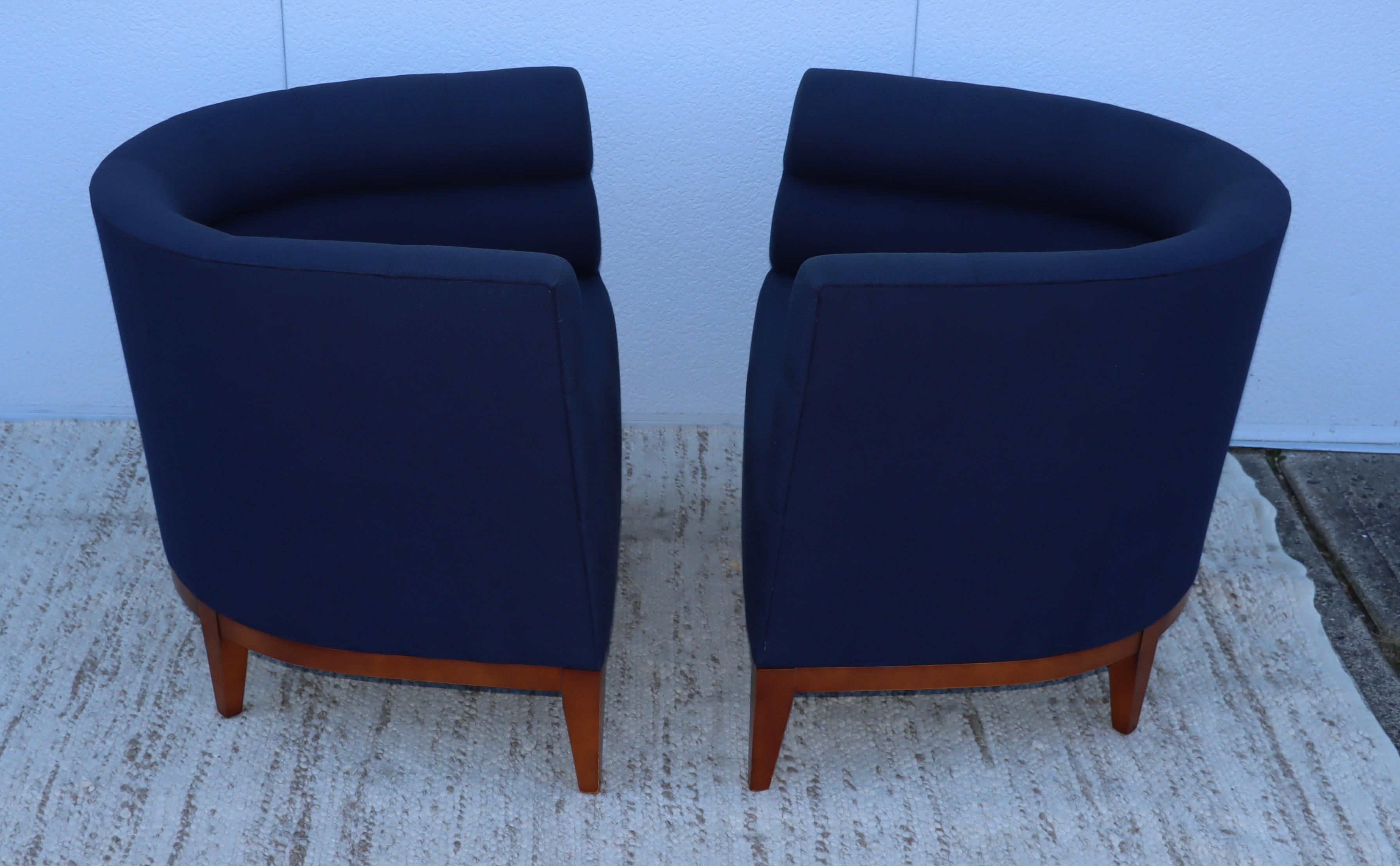 Contemporary Barbara Barry for Hbf Club Chairs For Sale