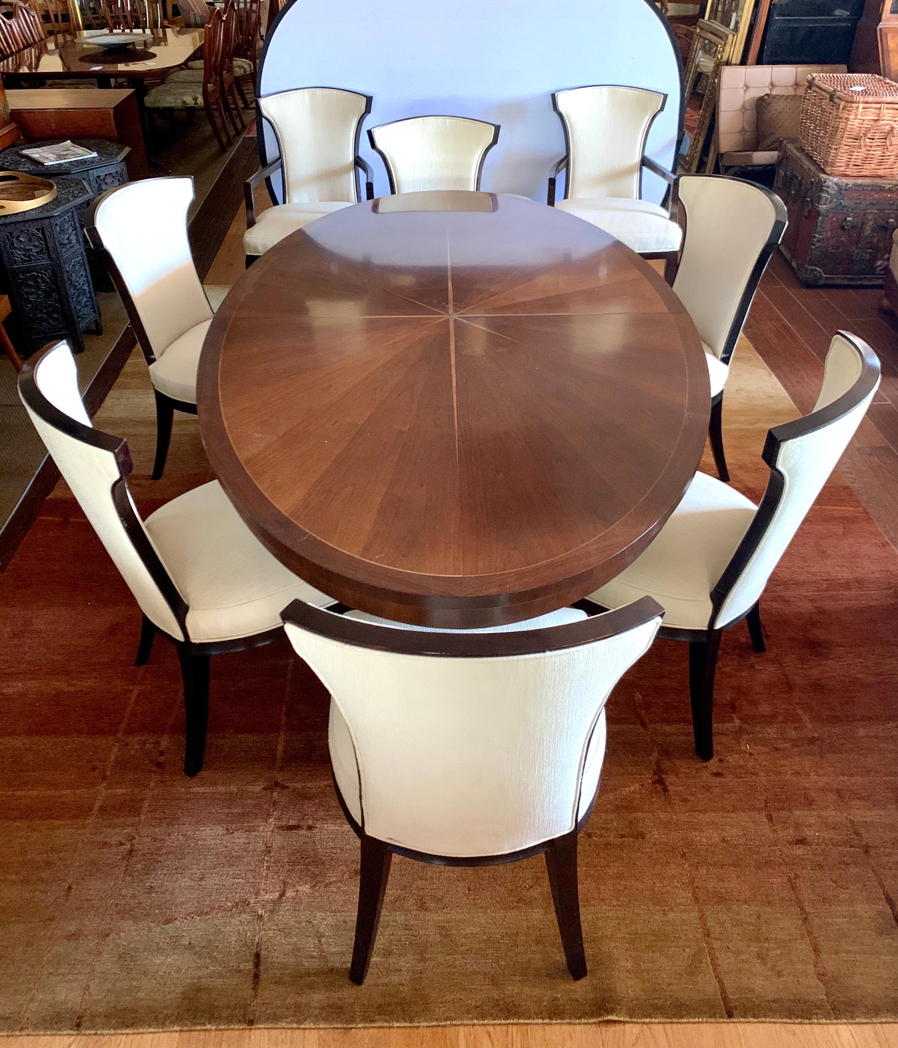 Barbara Barry for Henredon Celestial Dining Room Nine-Piece Set Table 8 Chairs 2