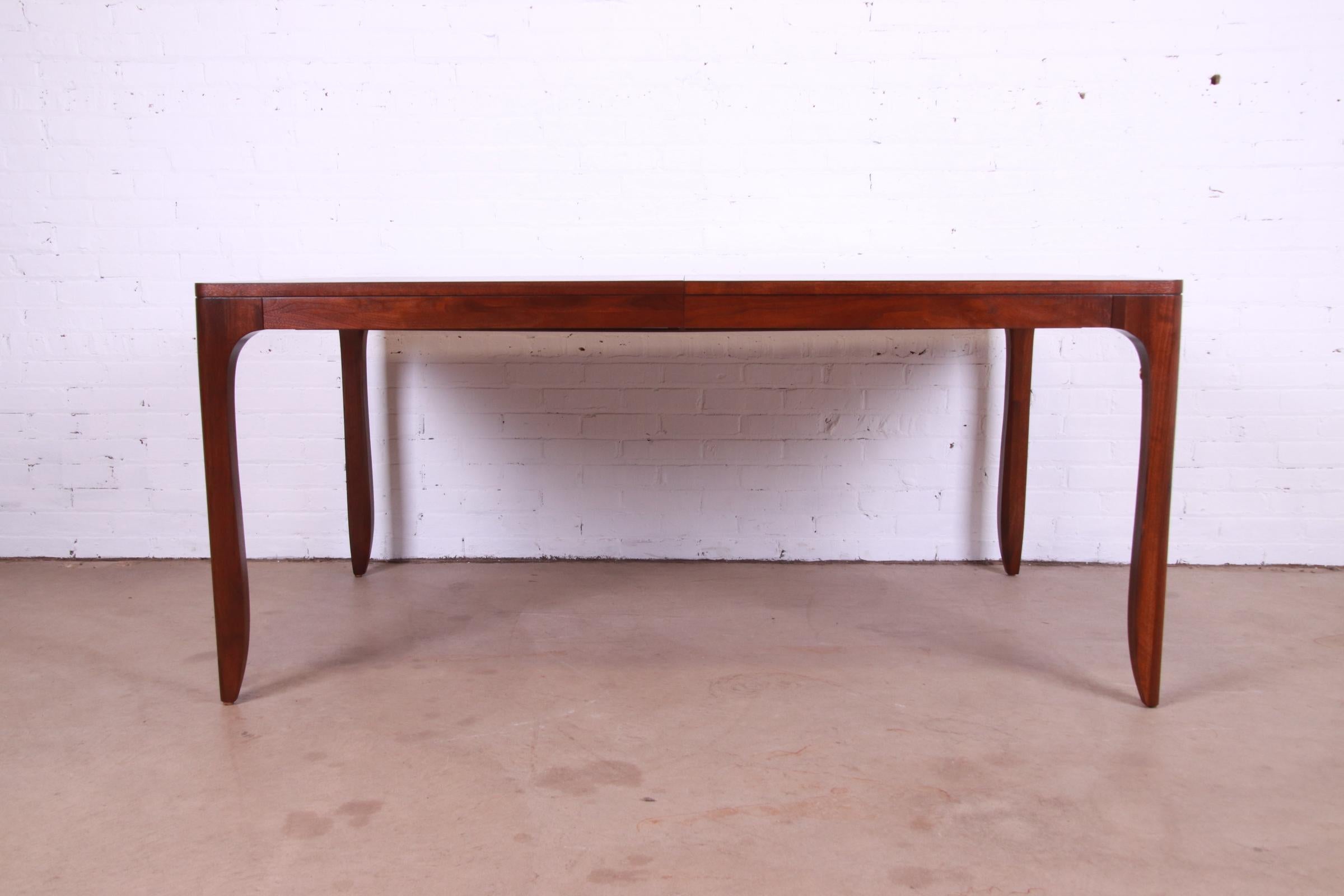 Barbara Barry for Henredon Elegant Modern Walnut Dining Table, Newly Refinished 7