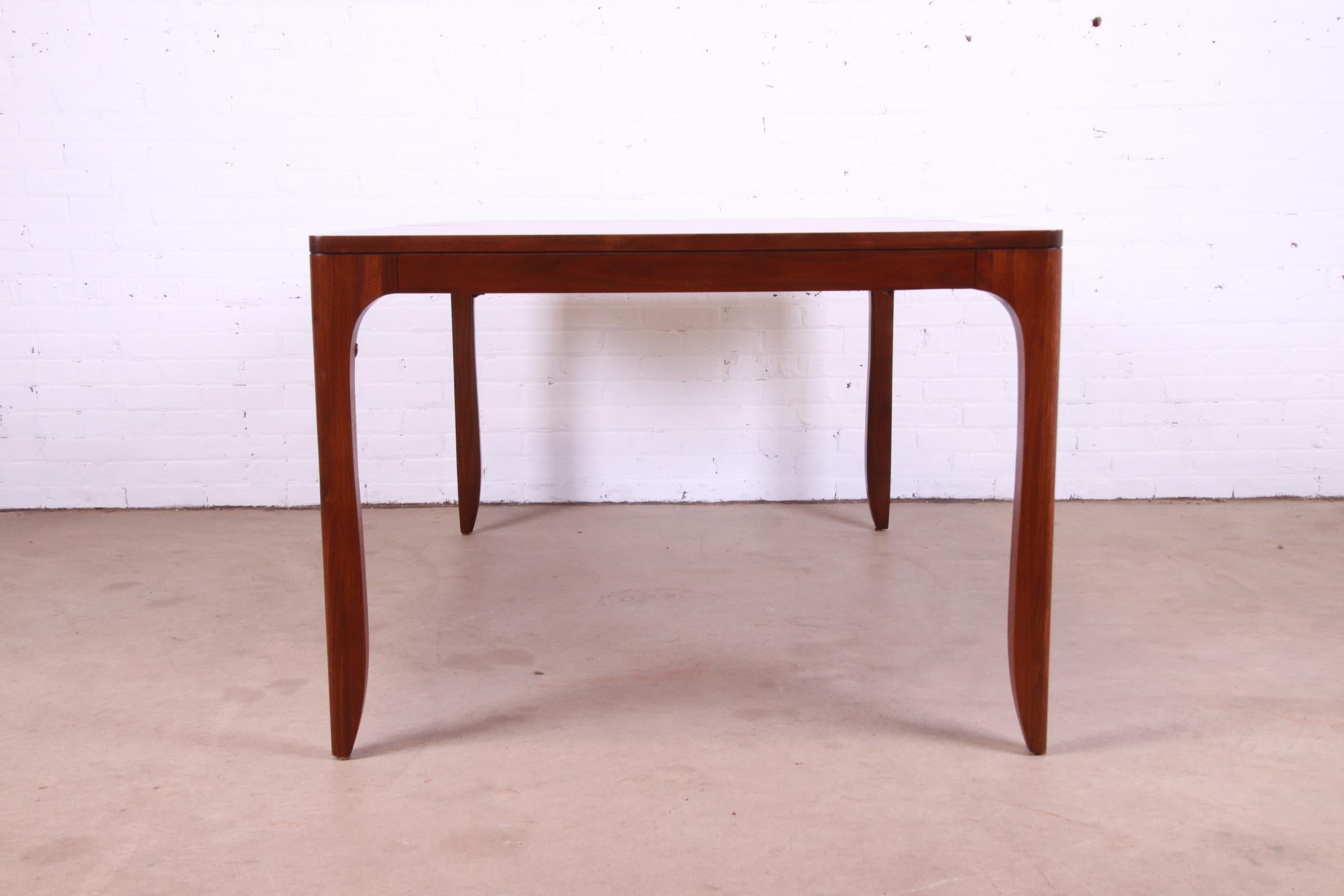 Barbara Barry for Henredon Elegant Modern Walnut Dining Table, Newly Refinished 11