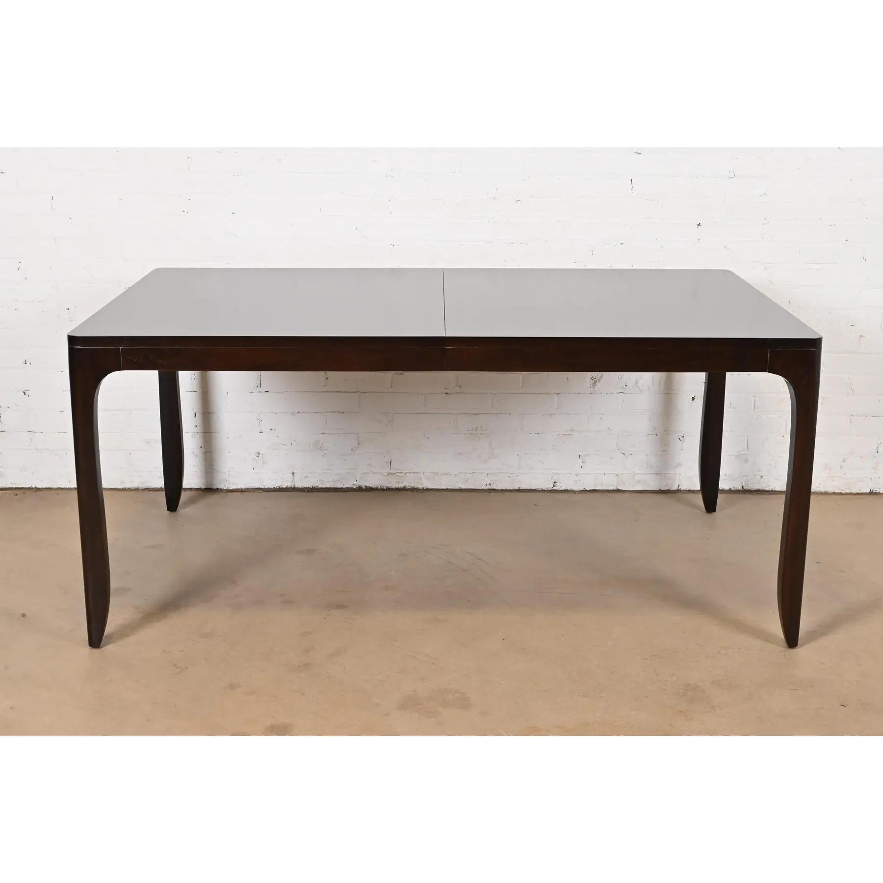 Barbara Barry for Henredon Elegant Modern Walnut Dining Table, Refinished For Sale 2