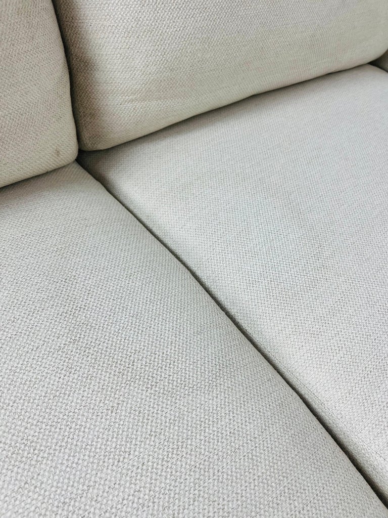 Upholstery Barbara Barry for McGuire Boxback Sofa For Sale