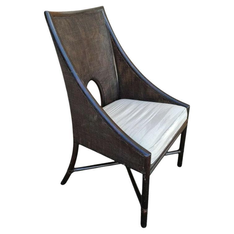 Barbara Barry for McGuire Caned Dining Desk Arm Chair